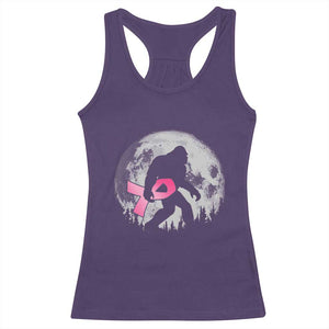 Bigfoot Pink Ribbon Breast Cancer Awareness Racerback Tank Top TS10 Purple Print Your Wear