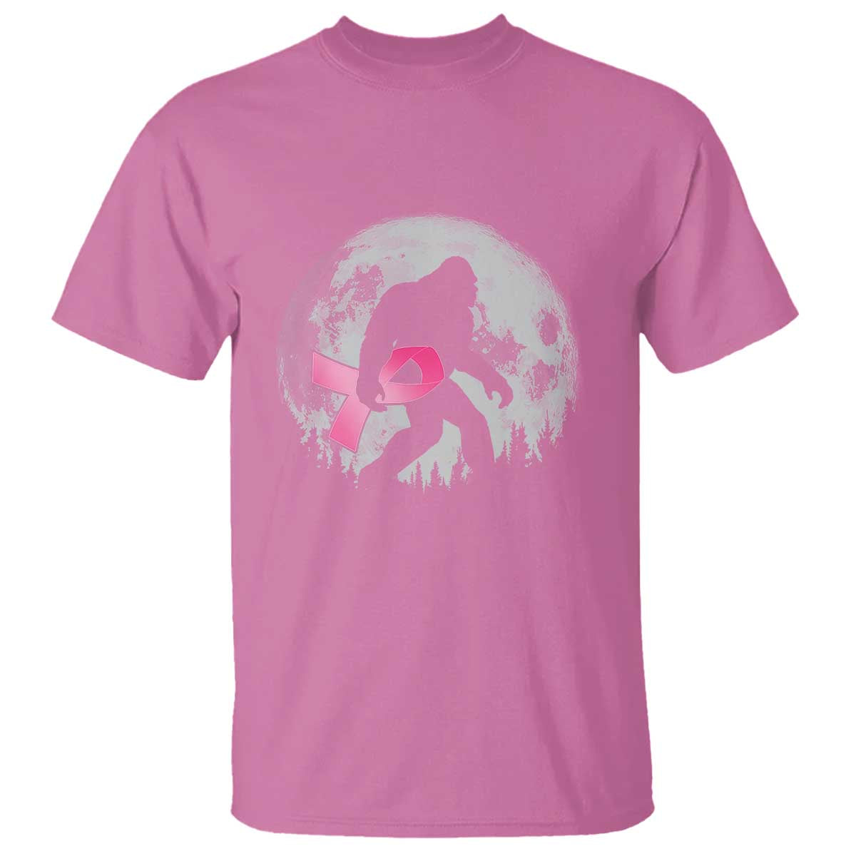 Bigfoot Pink Ribbon Breast Cancer Awareness T Shirt TS10 Azalea Print Your Wear