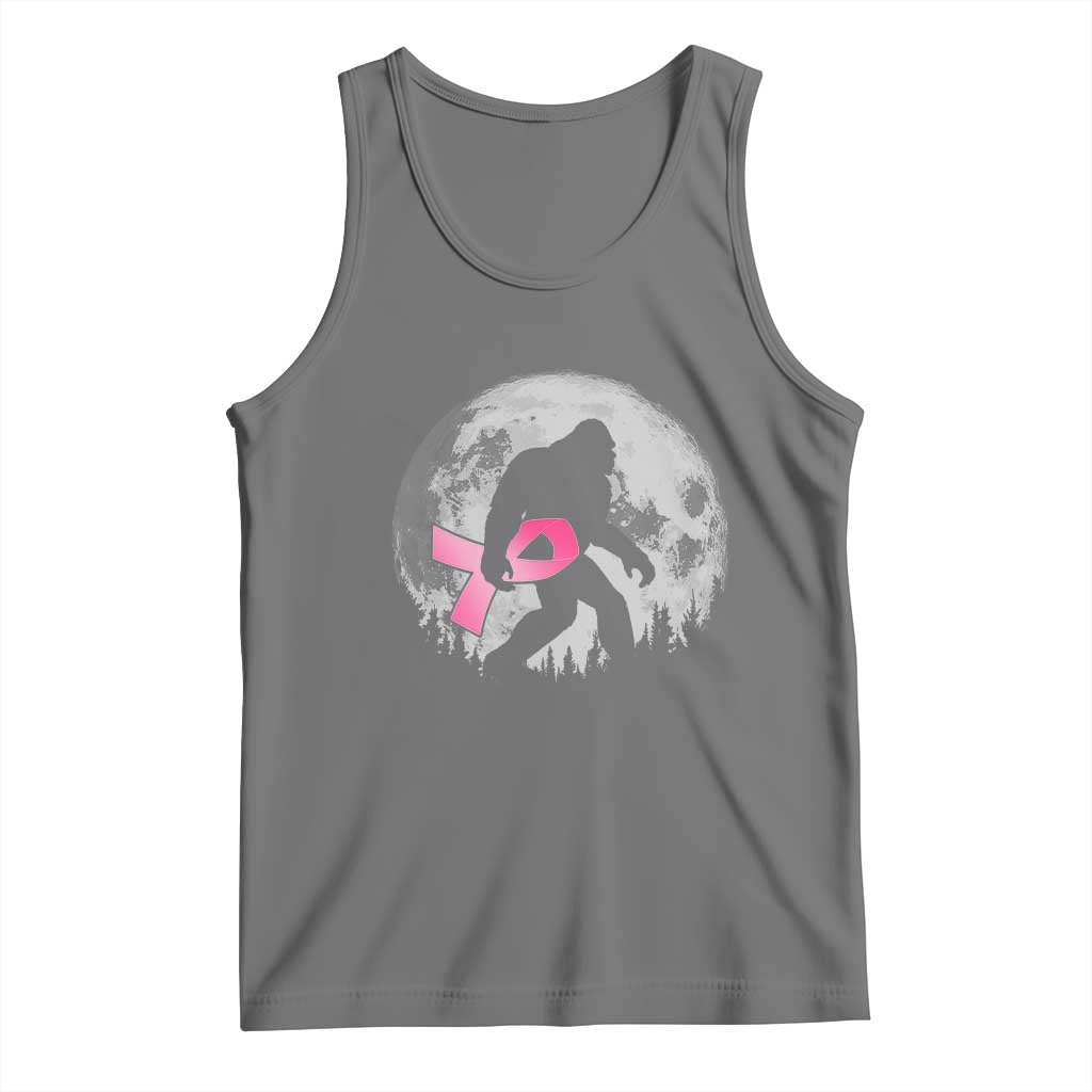 Bigfoot Pink Ribbon Breast Cancer Awareness Tank Top TS10 Black Heather Print Your Wear
