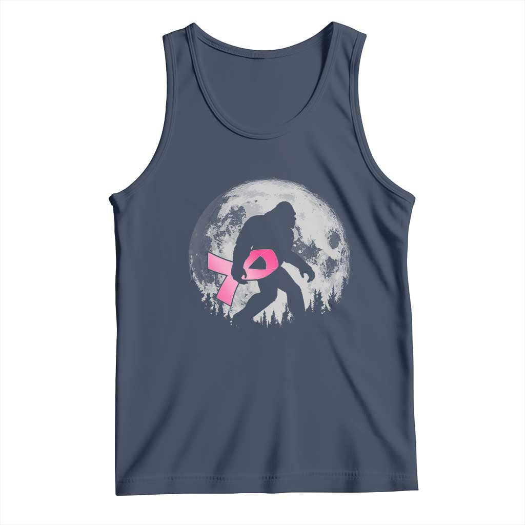 Bigfoot Pink Ribbon Breast Cancer Awareness Tank Top TS10 Navy Print Your Wear