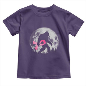 Bigfoot Pink Ribbon Breast Cancer Awareness Toddler T Shirt TS10 Purple Print Your Wear