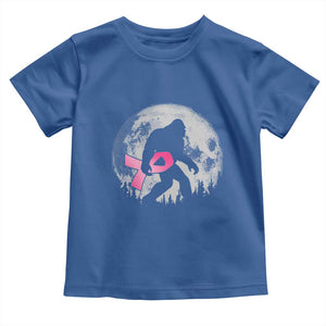 Bigfoot Pink Ribbon Breast Cancer Awareness Toddler T Shirt TS10 Royal Blue Print Your Wear