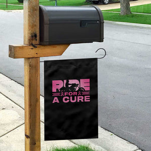 Breast Cancer Motorcycle Garden Flag Pink Ribbon Ride For A Cure TS10 Print Your Wear