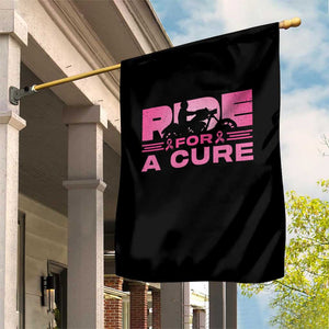 Breast Cancer Motorcycle Garden Flag Pink Ribbon Ride For A Cure TS10 Print Your Wear