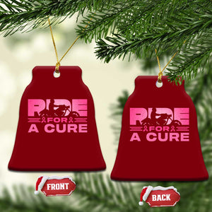 Breast Cancer Motorcycle Ceramic Ornament Pink Ribbon Ride For A Cure TS10 Print Your Wear