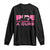 Breast Cancer Motorcycle Long Sleeve Shirt Pink Ribbon Ride For A Cure TS10 Black Print Your Wear