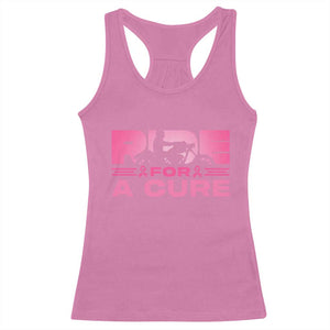Breast Cancer Motorcycle Racerback Tank Top Pink Ribbon Ride For A Cure TS10 Azalea Print Your Wear