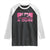 Breast Cancer Motorcycle Raglan Shirt Pink Ribbon Ride For A Cure TS10 Black White Print Your Wear