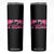 Breast Cancer Motorcycle Skinny Tumbler Pink Ribbon Ride For A Cure TS10 Black Print Your Wear