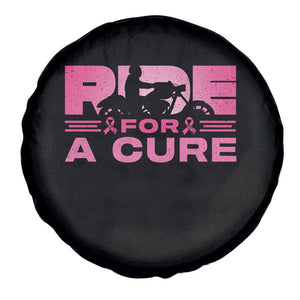 Breast Cancer Motorcycle Spare Tire Cover Pink Ribbon Ride For A Cure TS10 Print Your Wear