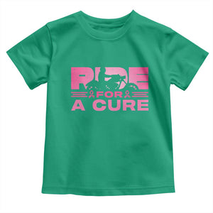 Breast Cancer Motorcycle Toddler T Shirt Pink Ribbon Ride For A Cure TS10 Irish Green Print Your Wear