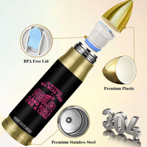 Breast Cancer Motorcycle Bullet Tumbler In October We Wear Pink Ride For A Cure TS10 Print Your Wear