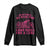 Breast Cancer Motorcycle Long Sleeve Shirt In October We Wear Pink Ride For A Cure TS10 Black Print Your Wear