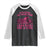Breast Cancer Motorcycle Raglan Shirt In October We Wear Pink Ride For A Cure TS10 Black White Print Your Wear