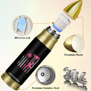 Firefighter Breast Cancer Awareness Bullet Tumbler Fight For A Cure American Flag TS10 Print Your Wear