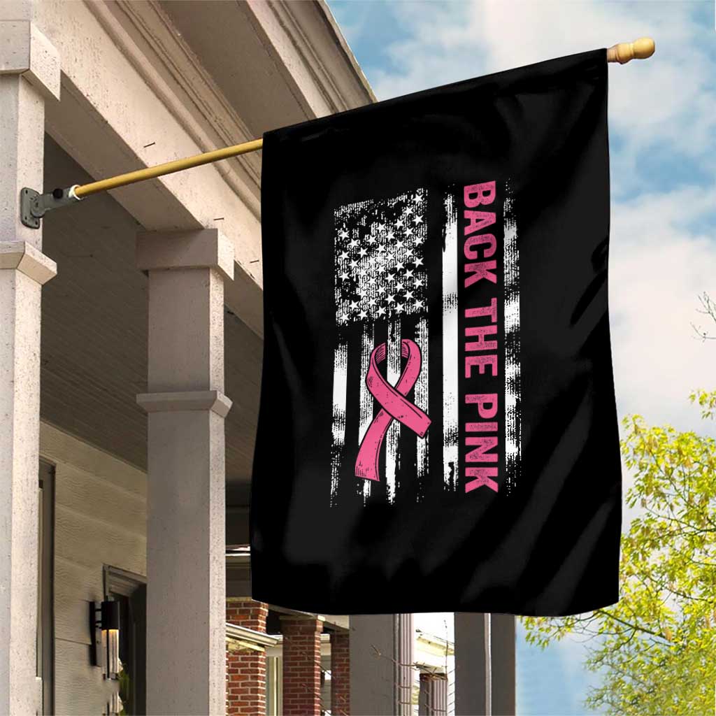 Back The Pink Ribbon Breast Cancer Awareness Garden Flag American Flag TS10 Print Your Wear