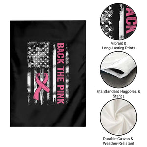 Back The Pink Ribbon Breast Cancer Awareness Garden Flag American Flag TS10 Print Your Wear
