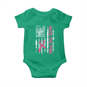 Back The Pink Ribbon Breast Cancer Awareness Baby Onesie American Flag TS10 Irish Green Print Your Wear
