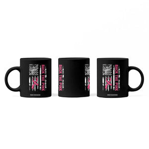 Back The Pink Ribbon Breast Cancer Awareness Coffee Mug American Flag TS10 Print Your Wear
