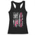 Back The Pink Ribbon Breast Cancer Awareness Racerback Tank Top American Flag TS10 Black Print Your Wear