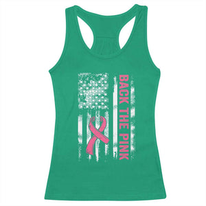 Back The Pink Ribbon Breast Cancer Awareness Racerback Tank Top American Flag TS10 Irish Green Print Your Wear