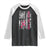 Back The Pink Ribbon Breast Cancer Awareness Raglan Shirt American Flag - Print Your Wear