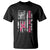 Back The Pink Ribbon Breast Cancer Awareness T Shirt American Flag - Print Your Wear