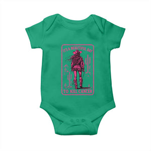 Cowgirl Breast Cancer Baby Onesie Beautiful Day To Kill Cancer Vintage Western Pink TS10 Irish Green Print Your Wear