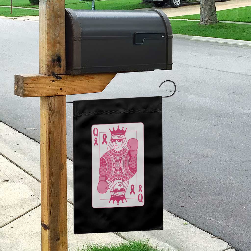Breast Cancer Awareness Garden Flag Queen Of Pink Ribbon Blackjack Cards Poker TS10 Print Your Wear