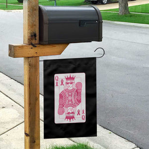 Breast Cancer Awareness Garden Flag Queen Of Pink Ribbon Blackjack Cards Poker TS10 Print Your Wear