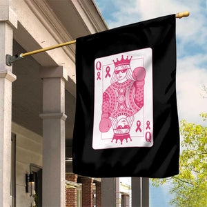 Breast Cancer Awareness Garden Flag Queen Of Pink Ribbon Blackjack Cards Poker TS10 Print Your Wear