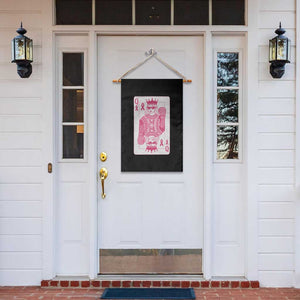 Breast Cancer Awareness Garden Flag Queen Of Pink Ribbon Blackjack Cards Poker TS10 Print Your Wear