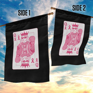 Breast Cancer Awareness Garden Flag Queen Of Pink Ribbon Blackjack Cards Poker TS10 Print Your Wear