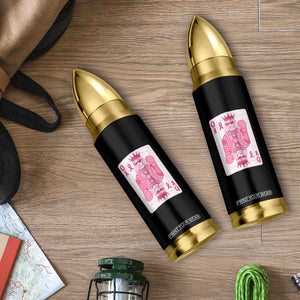 Breast Cancer Awareness Bullet Tumbler Queen Of Pink Ribbon Blackjack Cards Poker TS10 Print Your Wear