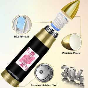Breast Cancer Awareness Bullet Tumbler Queen Of Pink Ribbon Blackjack Cards Poker TS10 Print Your Wear