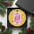 Breast Cancer Awareness Ceramic Ornament Queen Of Pink Ribbon Blackjack Cards Poker TS10 1pc Yellow Cheese Print Your Wear