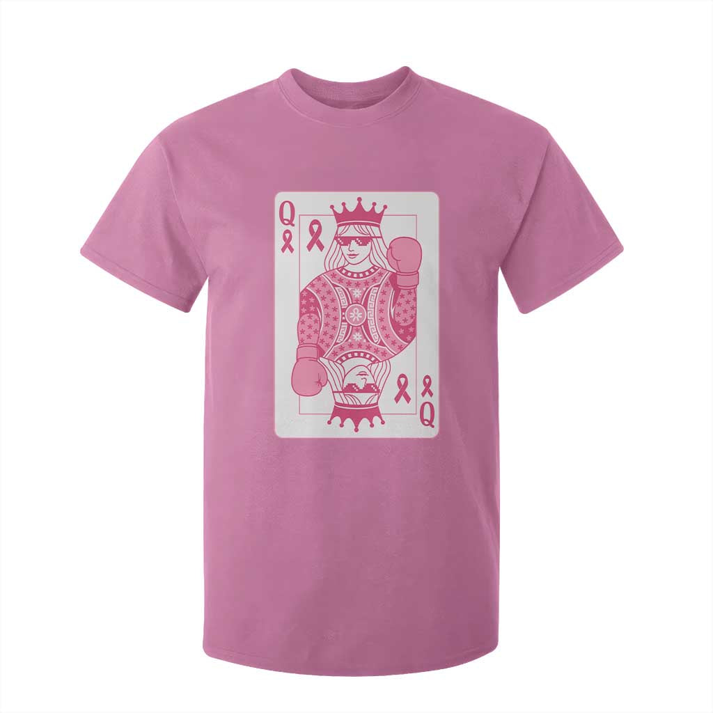 Breast Cancer Awareness T Shirt For Kid Queen Of Pink Ribbon Blackjack Cards Poker TS10 Azalea Print Your Wear