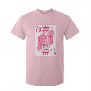 Breast Cancer Awareness T Shirt For Kid Queen Of Pink Ribbon Blackjack Cards Poker TS10 Light Pink Print Your Wear