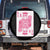 Breast Cancer Awareness Spare Tire Cover Queen Of Pink Ribbon Blackjack Cards Poker TS10 No hole Black Print Your Wear