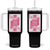 Breast Cancer Awareness Tumbler With Handle Queen Of Pink Ribbon Blackjack Cards Poker TS10 One Size: 40 oz Black Print Your Wear