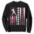 Baseball Breast Cancer Sweatshirt Pink Ribbon Strike Out Breast Cancer American Flag TS10 Black Print Your Wear