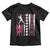 Baseball Breast Cancer Toddler T Shirt Pink Ribbon Strike Out Breast Cancer American Flag TS10 Black Print Your Wear