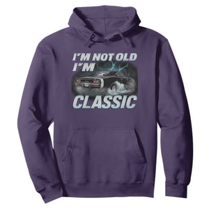Vintage I'm Not Old I'm Classic Hoodie Funny Car Graphic Racing Drift Car TS10 Purple Print Your Wear