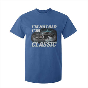 Vintage I'm Not Old I'm Classic T Shirt For Kid Funny Car Graphic Racing Drift Car TS10 Royal Blue Print Your Wear