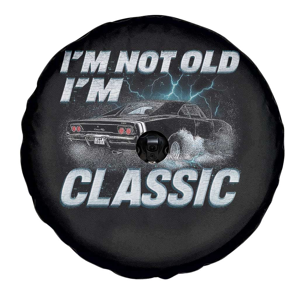 Vintage I'm Not Old I'm Classic Spare Tire Cover Funny Car Graphic Racing Drift Car TS10 Print Your Wear