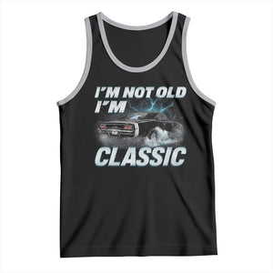 Vintage I'm Not Old I'm Classic Tank Top Funny Car Graphic Racing Drift Car TS10 Black Athletic Heather Print Your Wear