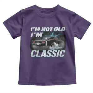 Vintage I'm Not Old I'm Classic Toddler T Shirt Funny Car Graphic Racing Drift Car TS10 Purple Print Your Wear