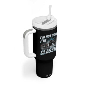 Vintage I'm Not Old I'm Classic Tumbler With Handle Funny Car Graphic Racing Drift Car TS10 Print Your Wear