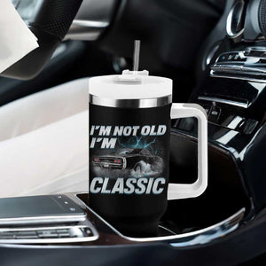 Vintage I'm Not Old I'm Classic Tumbler With Handle Funny Car Graphic Racing Drift Car TS10 Print Your Wear