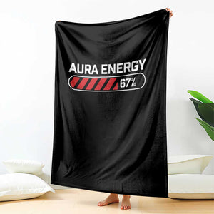 Funny Six Seven Throw Blanket Aura Energy at 67 Meme Gen Alpha Slang TS10 Print Your Wear